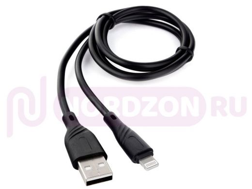 Шнур USB / Lightning (iPhone) Cablexpert CCB-USB-AMAPO1-1MB, AM/Lightning,Classic 0.1,1м,черный