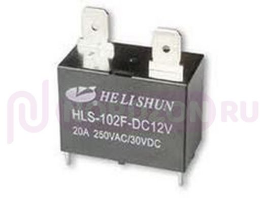 Электромагнитное реле  HLS-102F (891WP) (DC12V-20A-1C) 29х15х22  контакты под пайку'