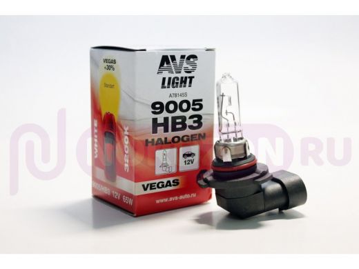Галогенная лампа AVS Vegas HB3/9005.12V.60W.1шт.