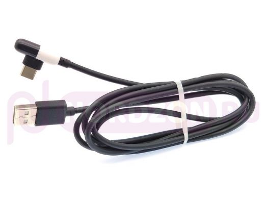 Шнур USB / Type-C Орбита OT-SMT28 Черный кабель USB 2.4A (TYPE C) 1м угловой