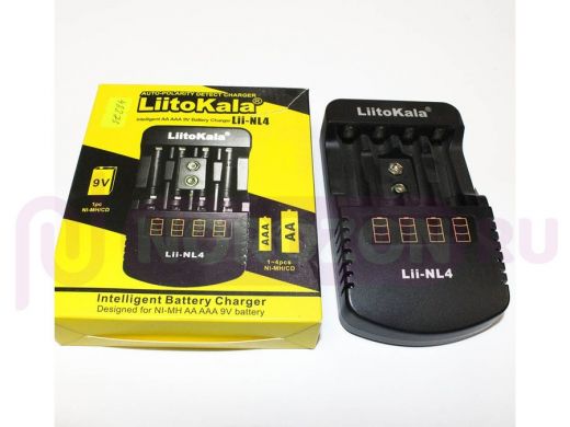 Зарядное устройство для аккумулятора LiitoKala Lii-NL4, 4-х местное,ток заряда - 0.5A,питание AC22