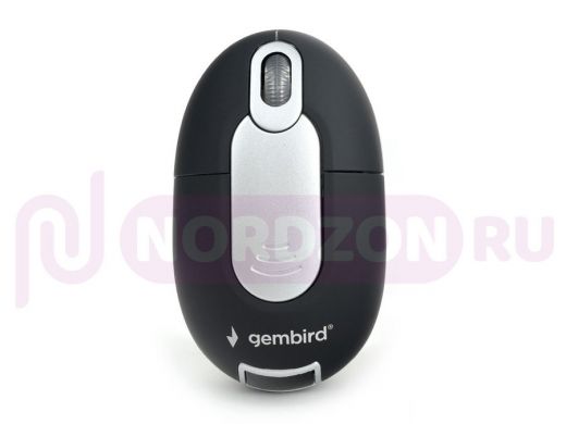 Мышь беспров. Gembird MUSW-600, 2,4ГГц, 1200DPI, 3кн черная