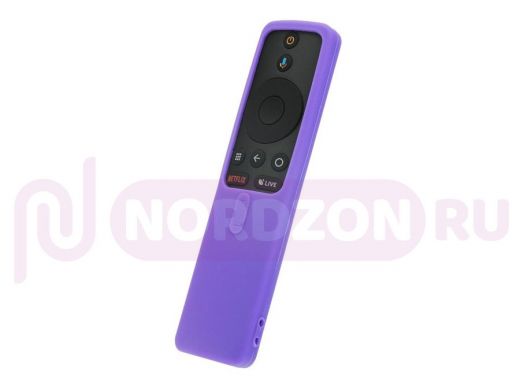 Универсальный силиконовый чехол H03 Purple фиолетового цвета для пультов телевизора Xiaomi Силиконов