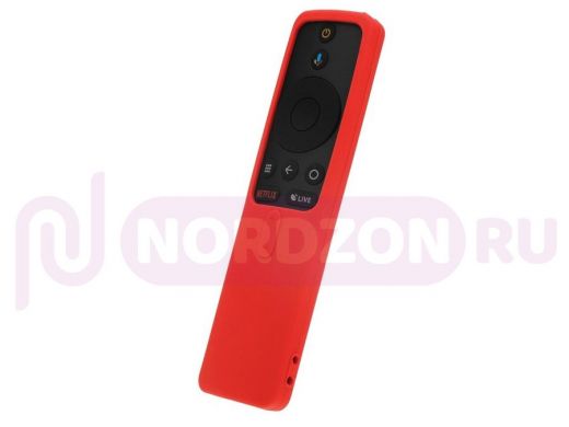 Универсальный силиконовый чехол H03 Red красного цвета для пультов телевизора Xiaomi Силиконовый защ