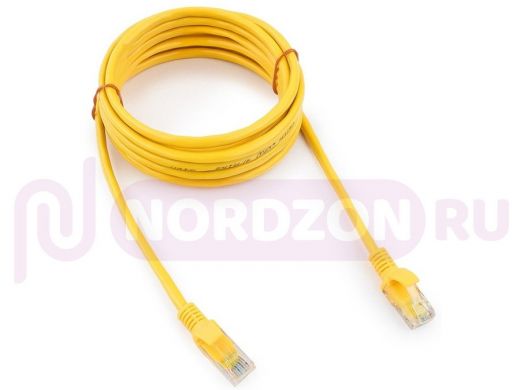 Патч-корд Cablexpert PP12-3M/Y кат.5e, 3м, UTP литой, многожильный (жёлтый) PP12-3M/Y