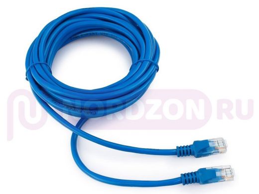 Патч-корд Cablexpert PP12-5M/B кат.5e, 5м, UTP литой, многожильный (синий) PP12-5M/B