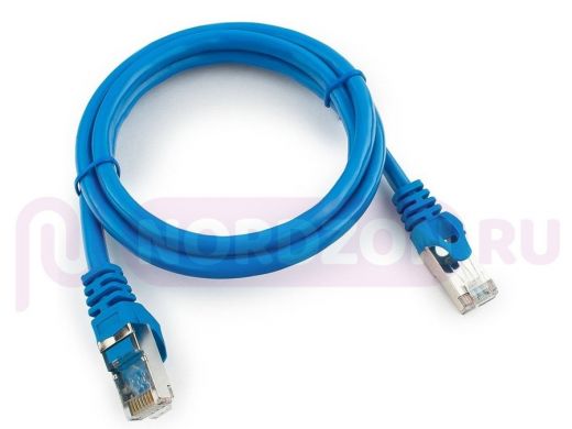Патч-корд Cablexpert кат.6, 1м, FTP литой, многожильный (синий) PP6-1M/B