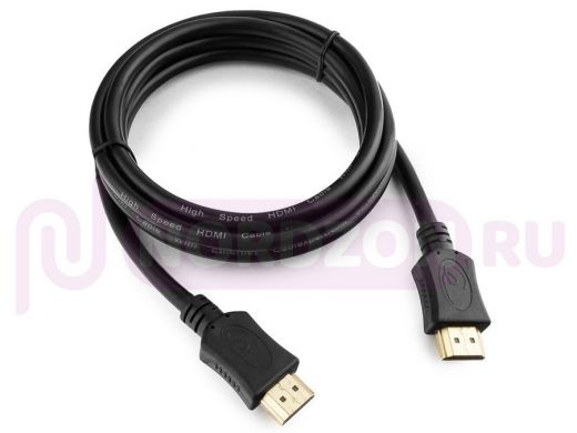 Шнур  HDMI / HDMI  1,8м  Cablexpert  CC-HDMI4L-6, v1.4, 19M/19M, серия Light, черный, позолоч., экр