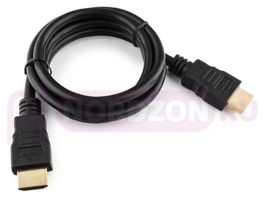 Шнур  HDMI / HDMI  1 м  Cablexpert, CC-HDMI4-1M, v2,0, 19M/19M, черный, позол.разъемы, экр