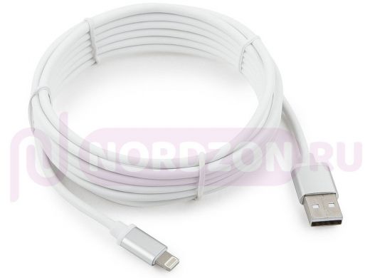 Шнур USB / Lightning (iPhone) Cablexpert CC-S-APUSB01W-3M белый