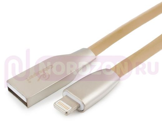 Шнур USB / Lightning (iPhone) Cablexpert CC-G-APUSB01Gd-1M золотой