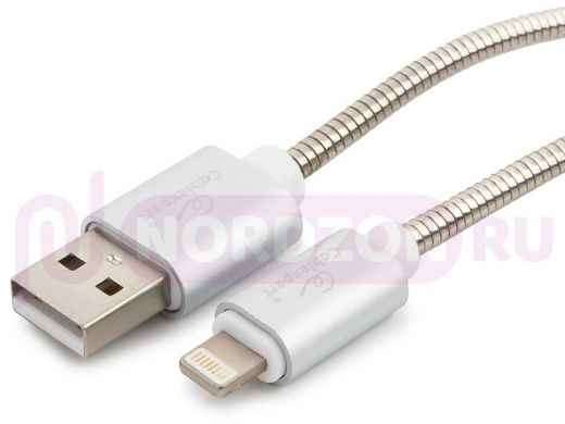 Шнур USB / Lightning (iPhone) Cablexpert CC-G-APUSB02S-1.8M серебро