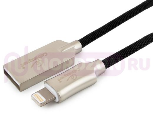 Шнур USB / Lightning (iPhone) Cablexpert CC-P-APUSB02Bk-0.5M, MFI, AM/Lightning,Platinum,0.5м,