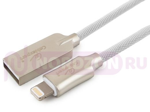 Шнур USB / Lightning (iPhone) Cablexpert CC-P-APUSB02W-1M, MFI, AM, серия Platinum, длина 1м, белый