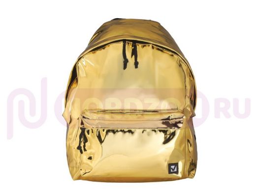 Рюкзак BRAUBERG молодежный, сити-формат, Винтаж, светло-золотой, 41х32х14 cм