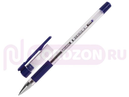 Ручка шариковая с грипом BRAUBERG X-Writer, СИНЯЯ, пишущий узел 0,7мм, линия письма 0,35мм