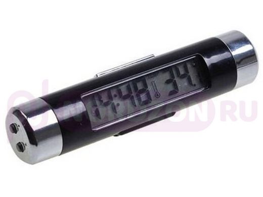 Часы CT-20 автомобильный термометр-часы с подсветкой