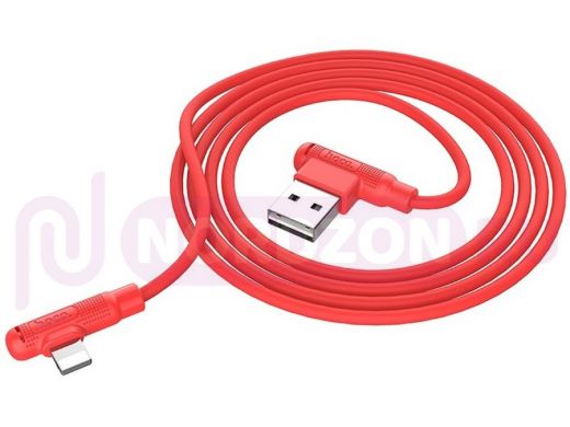 Шнур USB / Lightning (iPhone) Hoco X46 (100см), красный, USB 2.4A