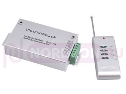 LED контроллер JaZZway  RGB ZC-2000RC 12V 3*4A=144W (FR) Радиопульт