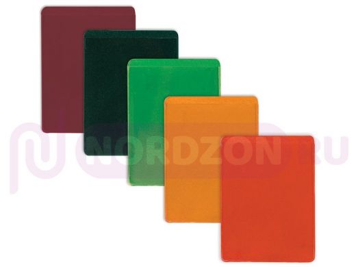 Обложка-карман для проездных документов "BR-107035", карт, пропусков, 92х69 мм, ПВХ, ассорти, ДПС,