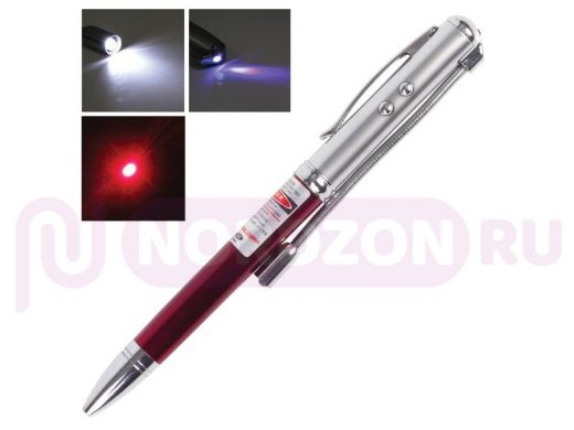 Лазерная указка  радиус 200 м, красный луч, LED-фонарь, стилус, детектор купюр, ручка, TD-RP-36