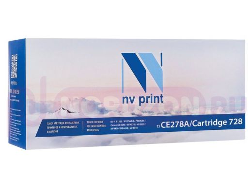 Картридж лазерный NV PRINT (NV-CE278A/728) для HP/CANON LJ P1566/P1606/ MF4410/4430, ресурс 2100 стр