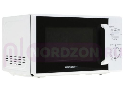 Микроволновая печь HORIZONT 20MW700-1378AAW, объем 20 л, мощность 700 Вт, механическое управление, б