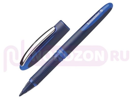 Ручка-роллер SCHNEIDER "One Business", СИНЯЯ, корпус темно-синий, узел 0,8 мм, линия письма 0,6 мм,