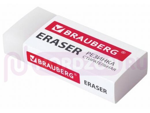 Ластик BRAUBERG EXTRA, 45х17х10 мм, бумажный рукав, ЭКО-ПВХ