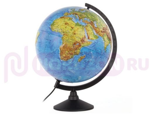 Глобус физический/политический Globen Классик, диаметр 320 мм, с подсветкой, рельефный, К013200223