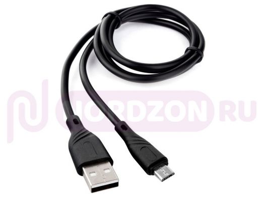 Кабель USB 2.0 Cablexpert CCB-mUSB2-AMBMO1-1MB, AM/microB, издание Classic 0.1, длина 1м, черный, бл