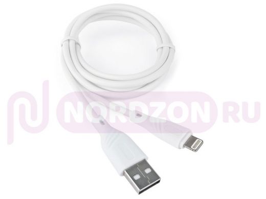 Шнур USB / Lightning (iPhone) Cablexpert CCB-USB-AMAPO1-1MW, AM/Lightning, Classic 0.1,1м, белый