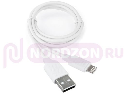Шнур USB / Lightning (iPhone) Cablexpert CCB-USB-AMAPO2-1MW, AM/Lightning,Classic 0.2, 1м,белый
