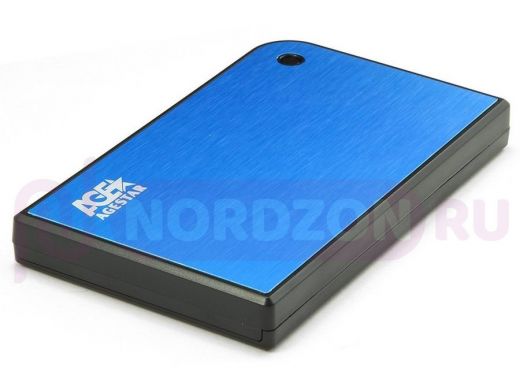 USB 3.0 Внешний корпус 2.5" SATA AgeStar 3UB2A14 (BLUE), алюминий, синий, безвинтовая конструкция