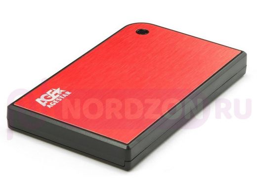 USB 3.0 Внешний корпус 2.5" SATA AgeStar 3UB2A14 (RED), алюминий, красный, безвинтовая конструкция