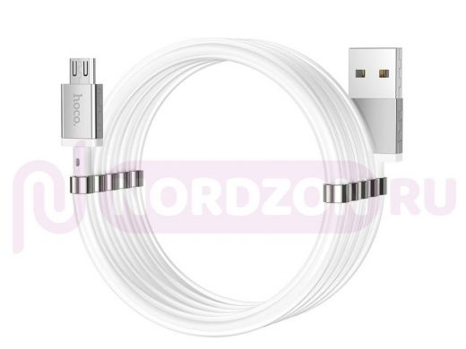 Кабель микро USB (AM/microBM)  HOCO U91 кабель USB 2.4A (microUSB) 1м
