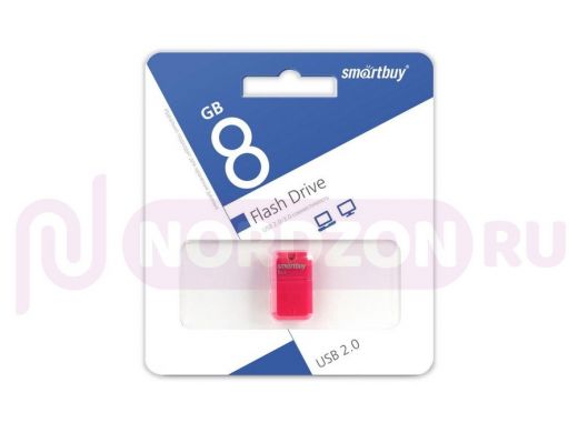 Накопитель USB   8GB  Smartbuy  Art  розовый