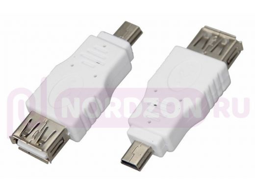 Переходник USB   (гн. USB А - mini шт. USB), REXANT
