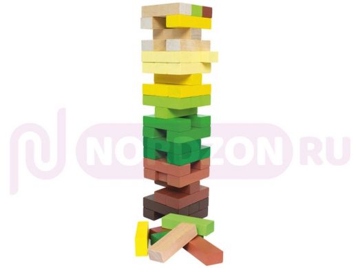 Логический игровой набор  "Башня"" Лес" ( 54 дет.)  игрушки из дерева