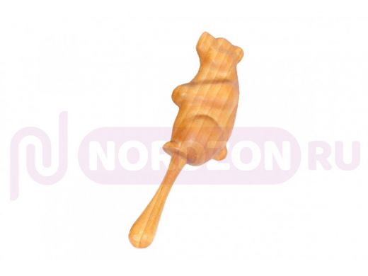 Шумелка-погремушка "Мишка "  игрушки из дерева (береза)