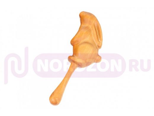 Шумелка-погремушка  "Зайка"  игрушки из дерева (береза)