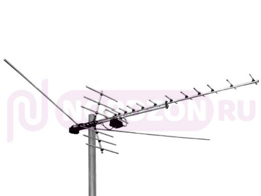 Антенна Дельта Н1381F АТИГ телевизионная широкополосная МВ+ДМВ (алюминий, F-коннектор)