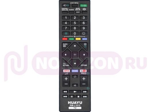 Телевиз. пульт HUAYU (for SONY) RM-L1615 универсальный пульт с функцией YOU TUBE