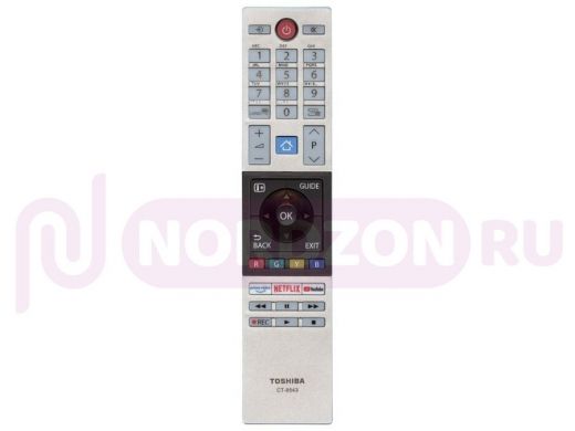Телевиз. пульт  TOSHIBA  CT-8543 LCD SMARTориг LED TV NETFLIX/youtube/prime video