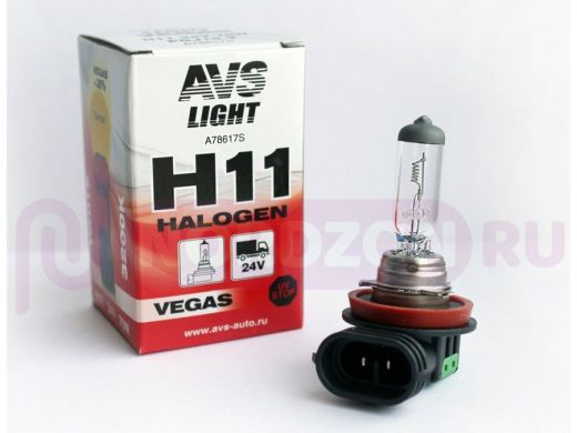Галогенная лампа AVS Vegas H11.24V.70W.1шт.