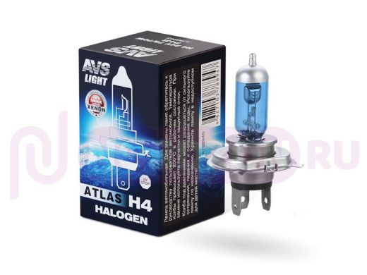 Галогенная лампа AVS ATLAS BOX/5000К/ H4.24V.75/70W.Коробка-1шт.