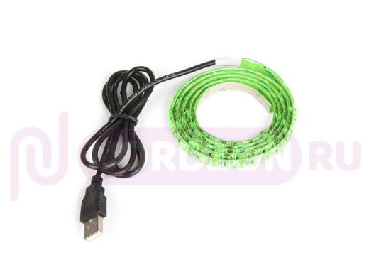 Огонек OG-LDL09 Зеленая светодиодная лента 1м (USB)