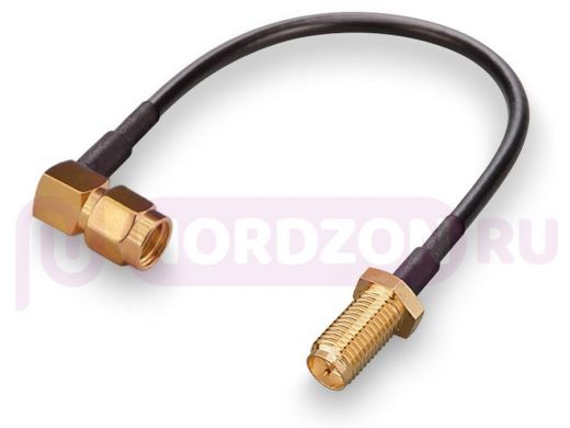 Пигтейл (кабельная сборка) RP-SMA(female)-RP-SMA(male) прямой/угловой, кабель LMR100
