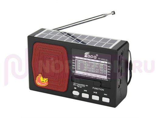 Радиоприемник  Fepe FP-252BT-S "RPR-128383" р/п (USB,Bluetooth)