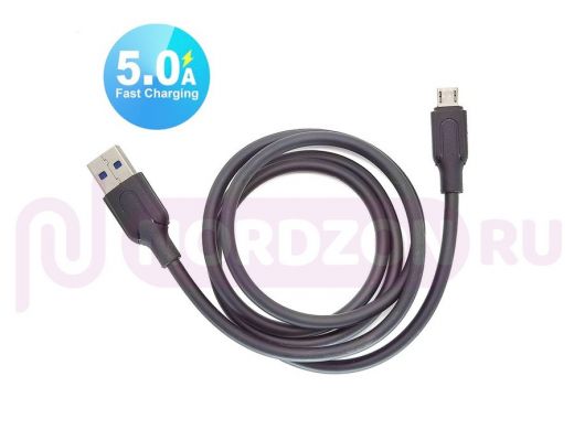 Кабель микро USB (AM/microBM)  1.0 м Орбита OT-SMM52 Черный кабель USB 5A